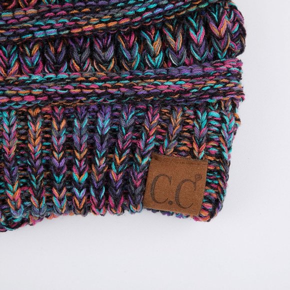 Acrylic Cable Knit Beanie - Thick, Soft & Warm Chunky Beanie Hats - Picture 3 of 3